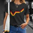 ドイツ国旗 面白い ドイツの遺産 ルーツ ヴィンテージ ドイツ国旗 Tシャツ 彼女への贈り物