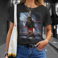ドーベルマン犬 ムエタイキックボクシングチャンピオン Tシャツ 彼女への贈り物