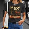 ナイアガラフォールズ カナダ アメリカ 夜の花火 スカイライン お土産 Tシャツ 彼女への贈り物