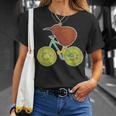 ニュージーランド自転車 キウイフルーツ愛好家向け Tシャツ 彼女への贈り物