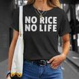 ノーライス ノーライフ シャツ Tシャツ 彼女への贈り物