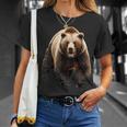 ハイイログマ ヒグマ Tシャツ 彼女への贈り物