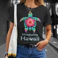 ハワイアン カラフル ウミガメ マウナロア ハワイ Tシャツ 彼女への贈り物