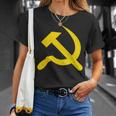 ハンマーと鎌のシンボル Cccp ソビエト連邦 Tシャツ 彼女への贈り物