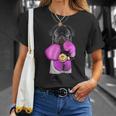 パグ犬ボクシング面白いフィットネスジムワークアウト Tシャツ 彼女への贈り物