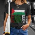 パレスチナ国旗 アラビア語 ガザ パレスチナ国旗 Tシャツ 彼女への贈り物