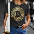 ビットコインbtcコイン暗号トレーダーBitcoinフューチャーフリーダムギフト Tシャツ 彼女への贈り物