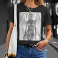ピンナップガール 男性用 ブロンドエンジェル ピンナップガール B&W Tシャツ 彼女への贈り物