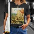 ピーテル・ブリューゲル 長老 バベルの大塔 Tシャツ 彼女への贈り物