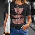 フェイク 腹筋 面白い ビキニ ボディ マッスル 6パック 3D Tシャツ 彼女への贈り物