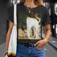 フランス人画家ピエール・ボナールによる猫の絵 Tシャツ 彼女への贈り物
