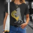フレンチホルンを弾く猫 クール ミュージシャン オーケストラ Tシャツ 彼女への贈り物