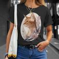 フローラル アビシニアンキャット 日本桜猫 犬種 Tシャツ 彼女への贈り物