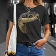 ヘビ パイソン コブラ マンバ ガラガラヘビ かわいいヘビ Tシャツ 彼女への贈り物