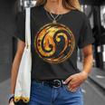 ベーシスト＆ベーシストのためのベースギタークレフ陰陽炎 Tシャツ 彼女への贈り物