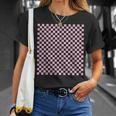ペールピンク、市松模様、市松 Tシャツ 彼女への贈り物