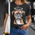 ボクサー 犬 天使 Tシャツ 彼女への贈り物
