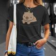 ポケットの赤ちゃんウォンバット かわいいオーストラリアのウォンバット Tシャツ 彼女への贈り物
