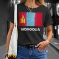 モンゴル国旗tシャツ Tシャツ 彼女への贈り物