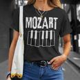 モーツァルト ロックンロール ピアノ クラシカル 作曲 リズム Tシャツ 彼女への贈り物