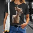 ヤギ 家畜ヤギ 野生ヤギ アイベックス ヤギ 甘味ヤギ Tシャツ 彼女への贈り物