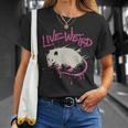 ライブ奇妙なオポッサム面白いポッサム Tシャツ 彼女への贈り物