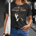 ラフコリーの解剖学ファニードッグパピーギフトTシャツ 彼女への贈り物