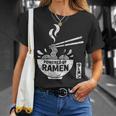 ラーメン 日本麺好き 食文化デザイン Tシャツ 彼女への贈り物