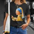 ラーメン 面白いtシャツ おもしろ ネタ フェルメール メンズ 面白い 服 おもしろグッズ グルメ 食べ物 Tシャツ 彼女への贈り物