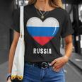 ロシア国旗シャツ Tシャツ 彼女への贈り物