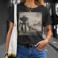 ロボットの行進、Sf、ロボット 長袖tシャツ Tシャツ 彼女への贈り物