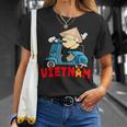 ヴィンテージ かわいい ベトナム バン バオ スクーター バイク 面白い食べ物 Tシャツ 彼女への贈り物