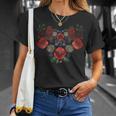 ヴィンテージ ウクライナ ヴィシバンカ スタイル シャツ キュート フローラル ウクライナ Tシャツ 彼女への贈り物