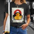 ヴィンテージ ゴム アヒル 富士山 日本のアヒル Tシャツ 彼女への贈り物