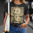 ヴィンテージ タロット カード 17 星 Xvii 読者 読書 Tシャツ 彼女への贈り物