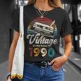 ヴィンテージ1990バースデー36年カセットペンシル Tシャツ 彼女への贈り物
