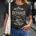 ヴィンテージ還暦伝説 1967年10月 60歳の贈り物 Tシャツ 彼女への贈り物