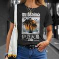 伊豆 大島 日本旅行好き 日本の島 Tシャツ 彼女への贈り物