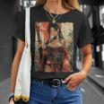 侍戦士 ワイフガール 日本の浮世絵 漫画 サムライ Tシャツ 彼女への贈り物