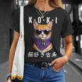 古希 70歳 猫好き Koki 誕生日祝い ユーモア Tシャツ 彼女への贈り物