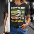 史上最高の電車の車掌 Conductor Railroad Tシャツ 彼女への贈り物