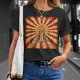 天照 女神 昇る太陽 日本神話 Tシャツ 彼女への贈り物