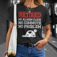 メンズ 引退 目覚まし時計 なし 通勤 問題なし 退 Tシャツ 彼女への贈り物