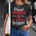 心臓戦士の誇り高きおじいちゃん 心臓病啓発 Tシャツ 彼女への贈り物
