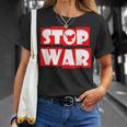 戦争なし 反戦 平和のハト Tシャツ 彼女への贈り物