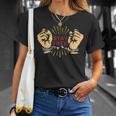 手錠ステイフリーtシャツ 伝統的な刑務所の刑務所休憩 Tシャツ 彼女への贈り物