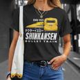 新幹線 ドクターイエロー新幹線 日本の漢字ジャパン うちわ Tシャツ 彼女への贈り物