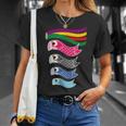 日本の伝統的な鯉鯉鯉のぼり旗 こどもの日 Tシャツ 彼女への贈り物