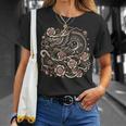 日本の美龍 日本アート タトゥー アジアン漢字 Tシャツ 彼女への贈り物