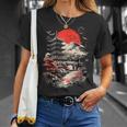 日本塔 富士山 桜 風景 ヴィンテージ Tシャツ 彼女への贈り物